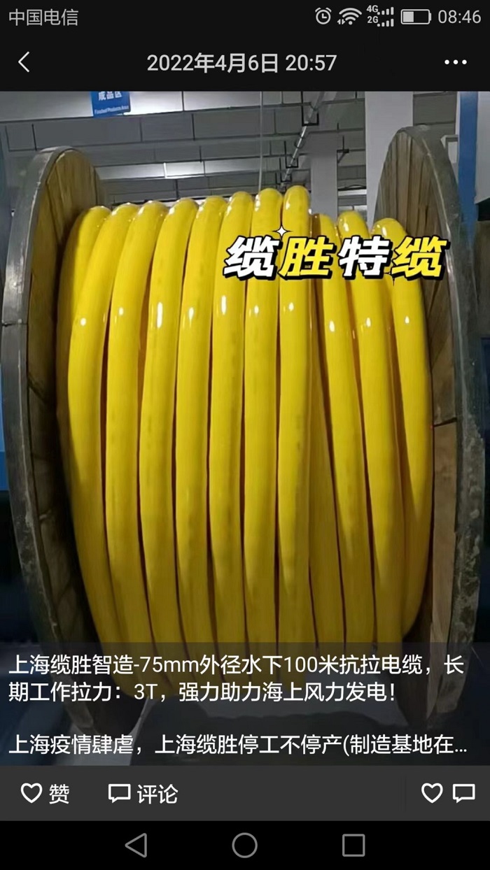 海上風力發(fā)電電纜 海上風力發(fā)電電纜